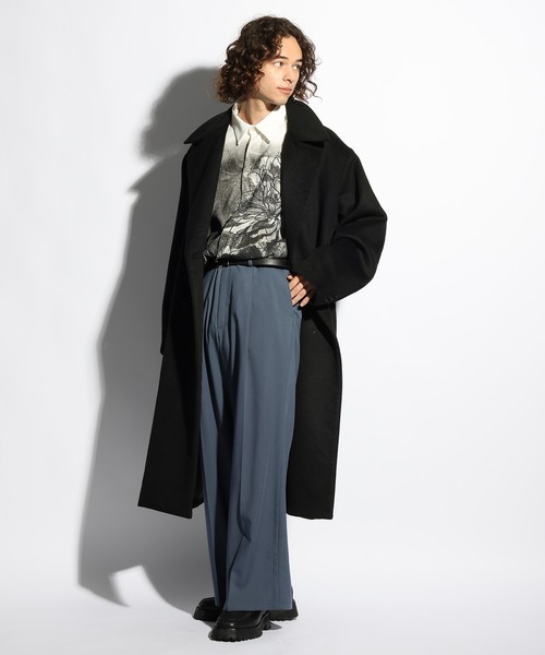 HARE（ハレ）の「フロントダークフラワープリントシャツ(HARE)（シャツ/ブラウス・メンズ・ブラック/ホワイト・FREE）」の3枚目の写真