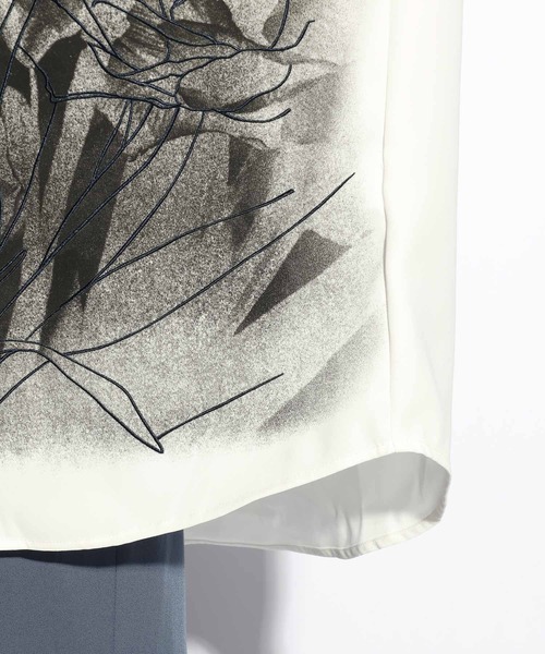 HARE（ハレ）の「フロントダークフラワープリントシャツ(HARE)（シャツ/ブラウス・メンズ・ブラック/ホワイト・FREE）」の14枚目の写真