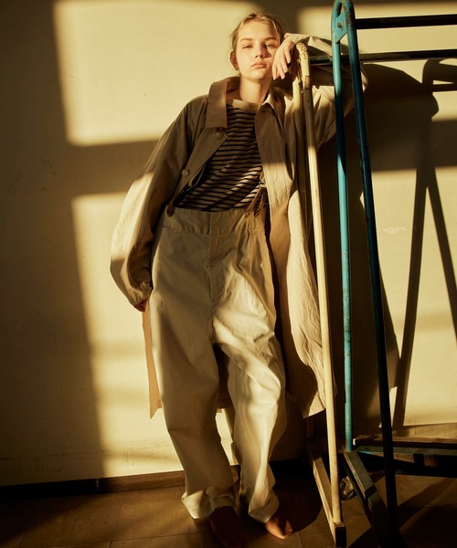 RNA-N(アールエヌエーエヌ)の「O0717 ライトトラウザーサスペンダーパンツ(チノパンツ・レディース・ブラック/ベージュ/ライトグレー・MEDIUM)」の6枚目の写真