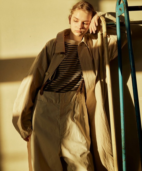 RNA-N(アールエヌエーエヌ)の「O0717 ライトトラウザーサスペンダーパンツ(チノパンツ・レディース・ブラック/ベージュ/ライトグレー・MEDIUM)」の4枚目の写真