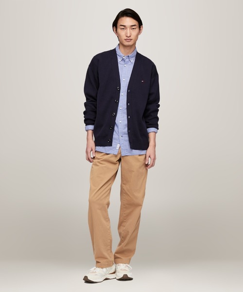 TOMMY HILFIGER（トミーヒルフィガー）の「グローバルストライプカーディガン（カーディガン/ボレロ・メンズ・ネイビー/ホワイト・LARGE/MEDIUM/SMALL/X-LARGE）」の3枚目の写真