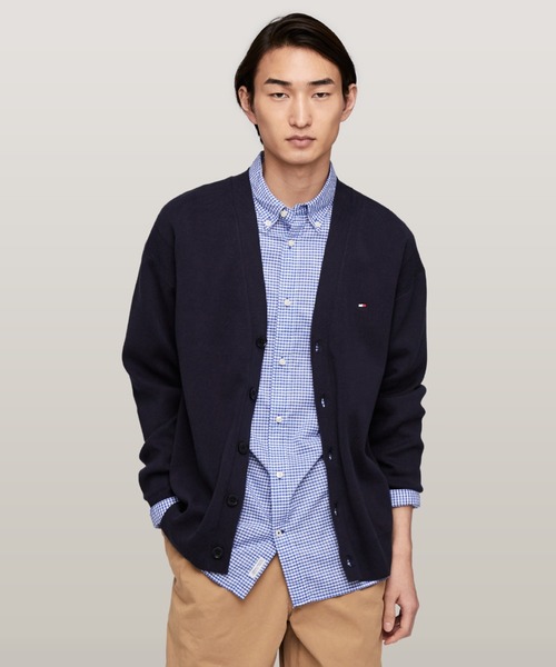 TOMMY HILFIGER（トミーヒルフィガー）の「グローバルストライプカーディガン（カーディガン/ボレロ・メンズ・ネイビー/ホワイト・LARGE/MEDIUM/SMALL/X-LARGE）」の10枚目の写真