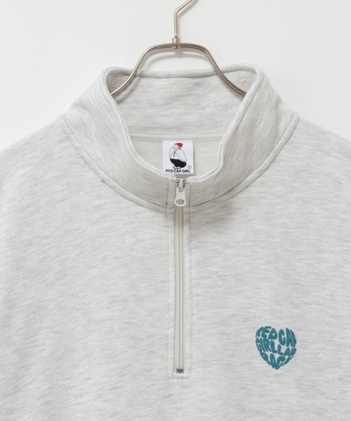 Red Cap Girl（レッドキャプガール）の「RED CAP GIRL レッドキャップガール バック発泡プリント ハーフジッププルオーバー（スウェット・メンズ・チャコールグレー/グレー/ネイビー・M/L）」の14枚目の写真