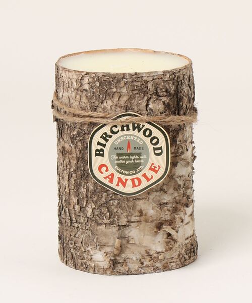 DULTON（ダルトン）の「BIRCH WOOD LOG CANDLE M/ バーチ ウッド ログ キャンドル M（キャンドル・メンズ・ブラウン・MEDIUM）」の2枚目の写真