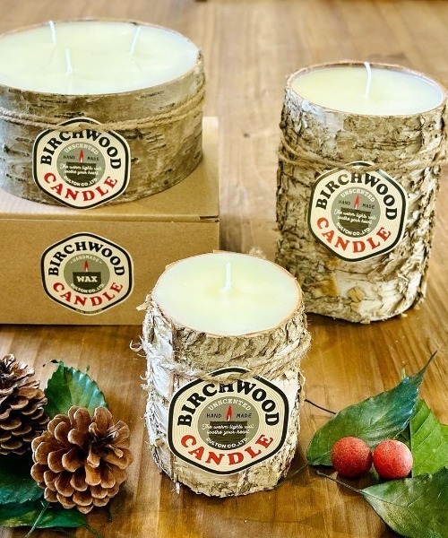 DULTON（ダルトン）の「BIRCH WOOD LOG CANDLE M/ バーチ ウッド ログ キャンドル M（キャンドル・メンズ・ブラウン・MEDIUM）」の9枚目の写真