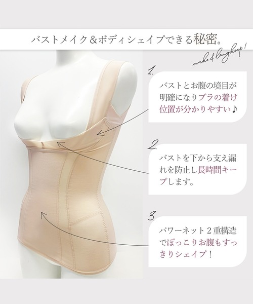 BRADELIS NEWYORK（ブラデリスニューヨーク）の「ボディフィットシェイパー ブラデリス 補正下着 補整（その他アンダーウェア/インナー・レディース・ブラック/ナチュラル/モカ・LL/3L/S/M/L）」の6枚目の写真