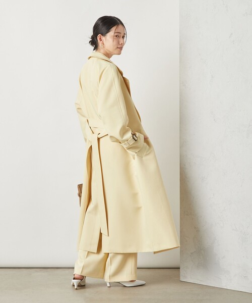 NOLLEY’S Sophi（ノーリーズソフィ）の「中空ツイルトレンチコート（トレンチコート・レディース・ベージュ/イエロー・38/36）」の6枚目の写真