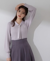 PROPORTION BODY DRESSING | ボウタイリングランダムリブニット / 1214170200(ニット/セーター)