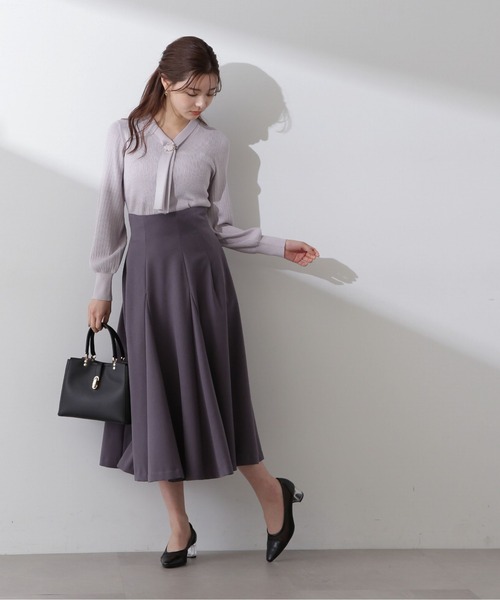 PROPORTION BODY DRESSING(プロポーションボディドレッシング)の「ボウタイリングランダムリブニット / 1214170200(ニット/セーター・レディース・イエロー/グレー/ホワイト系その他/ブラック・SMALL/MEDIUM)」の17枚目の写真