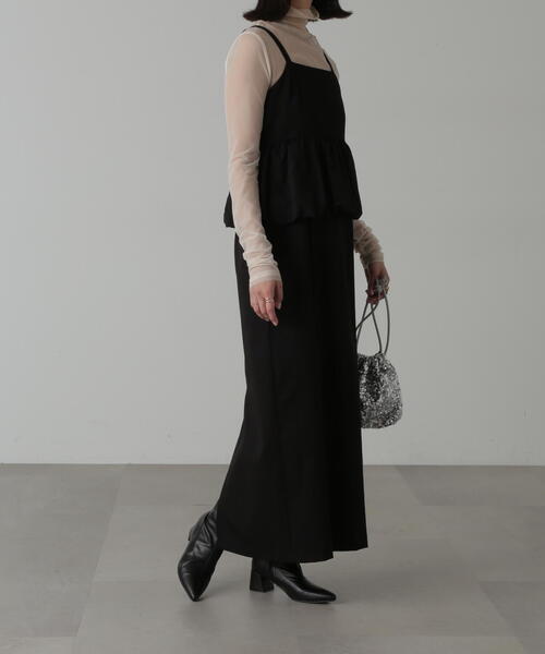 FREE'S MART（フリーズマート）の「◆ビスチェレイヤード風ドッキングワンピース（ワンピース・レディース・ホワイト/ブラウン/ブラック・SMALL/MEDIUM）」の19枚目の写真