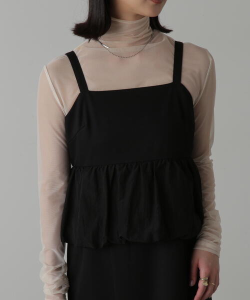 FREE'S MART（フリーズマート）の「◆ビスチェレイヤード風ドッキングワンピース（ワンピース・レディース・ホワイト/ブラウン/ブラック・SMALL/MEDIUM）」の21枚目の写真