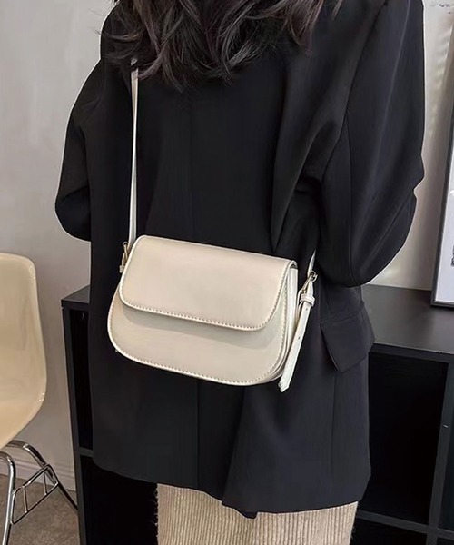 CORNERS（コーナーズ）の「フェイクレザーミニショルダーバッグ（ショルダーバッグ・レディース・アイボリー/カーキ/ブラック/ブラウン・FREE）」の5枚目の写真