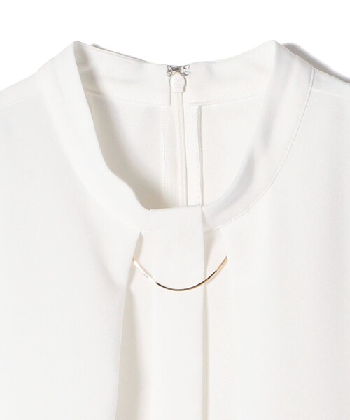セール】〈手洗い可能〉フロント タック パーツ ブラウス 24SS