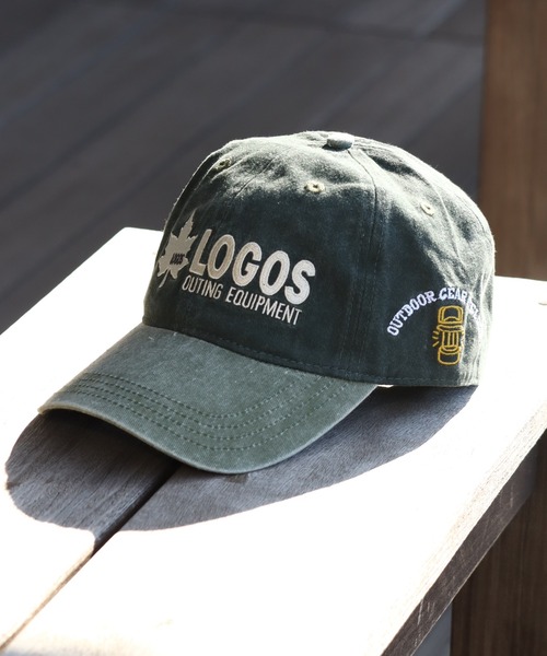 LOGOS(ロゴス)の「【LOGOS/ロゴス】ヴィンテージロゴキャップ(キャップ・メンズ・グリーン系1/イエロー/グリーン系2/レッド・FREE)」の1枚目の写真