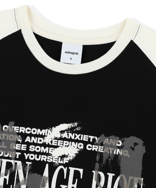 mahagrid/マハグリッド』YOUTH RAGLAN LS TEE/ラグランロング