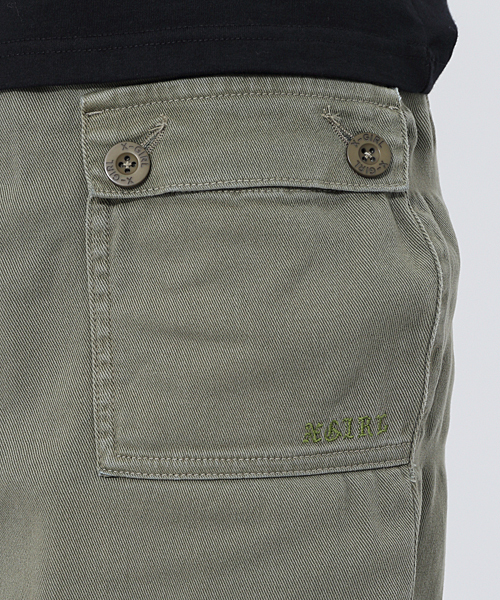 X-girl（エックスガール）の「STRETCH TWILL SKIRT（スカート・レディース・ブラック/オリーブ/ブルー・1/0/2）」の9枚目の写真