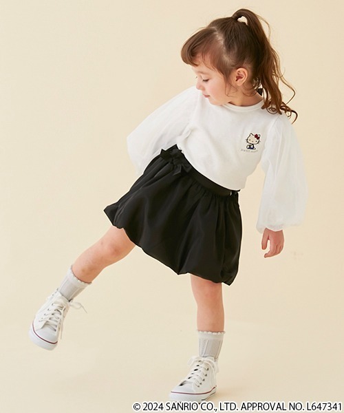 petit main(プティマイン)の「バルーンスカート(スカート・キッズ・ライトベージュ/ブラック/ブルーグレー・100cm/110cm/80cm/120cm/130cm/90cm)」の19枚目の写真