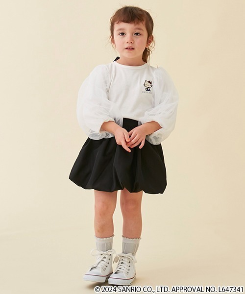 petit main(プティマイン)の「バルーンスカート(スカート・キッズ・ライトベージュ/ブラック/ブルーグレー・100cm/110cm/80cm/120cm/130cm/90cm)」の17枚目の写真