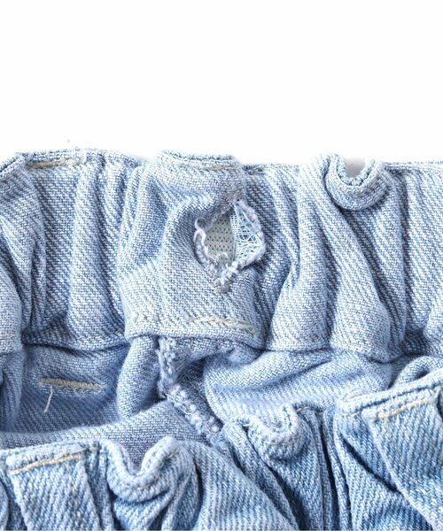 BREEZE(ブリーズ)の「裾刺繍スカラップデニム(デニムパンツ・キッズ・ブルー/ネイビー・80/90/130/100/120/110/140)」の11枚目の写真