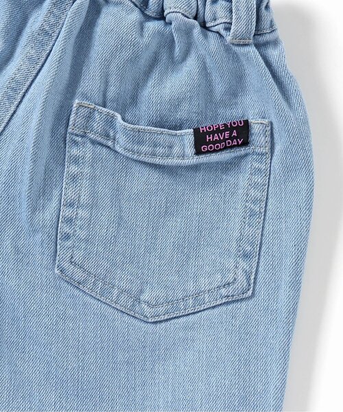 BREEZE(ブリーズ)の「裾刺繍スカラップデニム(デニムパンツ・キッズ・ブルー/ネイビー・80/90/130/100/120/110/140)」の3枚目の写真