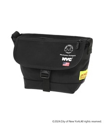 Nylon Messenger Bag Flap Zipper Pocket Vinyl Lining NEW YORK CITY