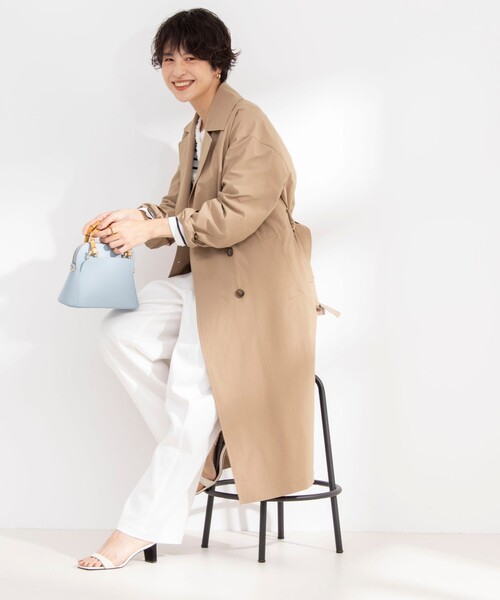 NOLLEY’S(ノーリーズ)の「ウォッシャブルトレンチコート(トレンチコート・レディース・グレイッシュベージュ/キャメル/ベージュ・36/38)」の13枚目の写真