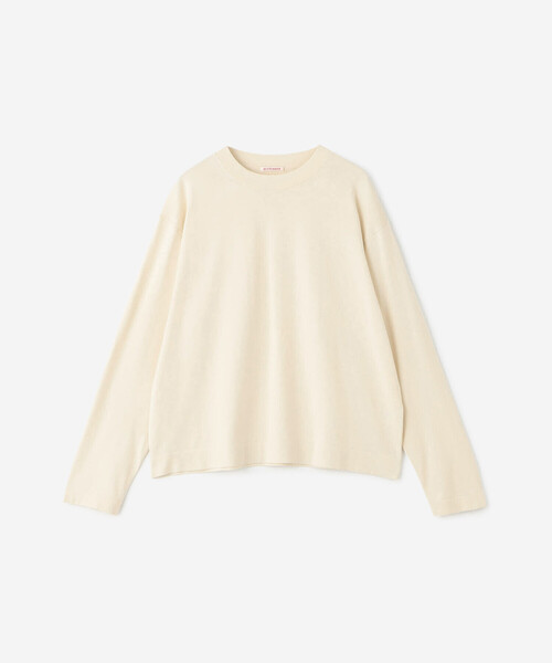 Bshop(ビショップ)の「RYE TENDER | 〈別注〉クルーネックニット WOMEN(ニット/セーター・レディース・ブルー系その他5/ブルー系その他/ホワイト/ブラウン・0)」の2枚目の写真