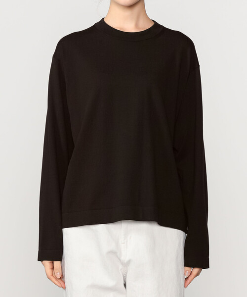 Bshop(ビショップ)の「RYE TENDER | 〈別注〉クルーネックニット WOMEN(ニット/セーター・レディース・ブルー系その他5/ブルー系その他/ホワイト/ブラウン・0)」の14枚目の写真