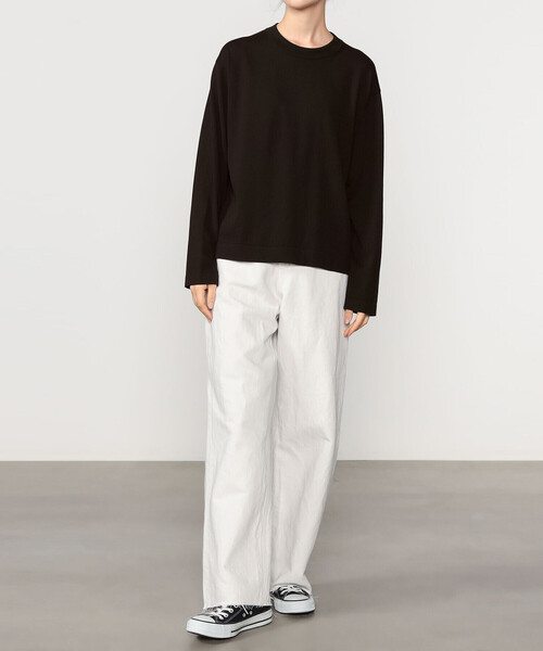 Bshop(ビショップ)の「RYE TENDER | 〈別注〉クルーネックニット WOMEN(ニット/セーター・レディース・ブルー系その他5/ブルー系その他/ホワイト/ブラウン・0)」の18枚目の写真