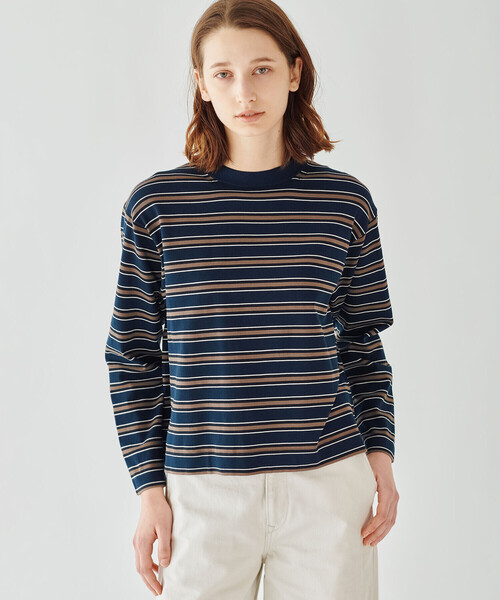 Bshop(ビショップ)の「RYE TENDER | 〈別注〉クルーネックニット WOMEN(ニット/セーター・レディース・ブルー系その他5/ブルー系その他/ホワイト/ブラウン・0)」の19枚目の写真