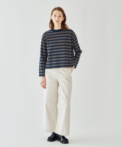 Bshop(ビショップ)の「RYE TENDER | 〈別注〉クルーネックニット WOMEN(ニット/セーター・レディース・ブルー系その他5/ブルー系その他/ホワイト/ブラウン・0)」の22枚目の写真