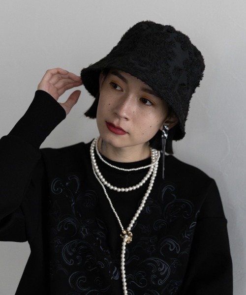 HARE（ハレ）の「ガラジャガードハット(HARE)（ハット・レディース・ブラック/アイボリー・FREE）」の13枚目の写真