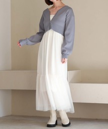 archives | Fジップリブニット×チュールキャミワンピースSET(ワンピース)