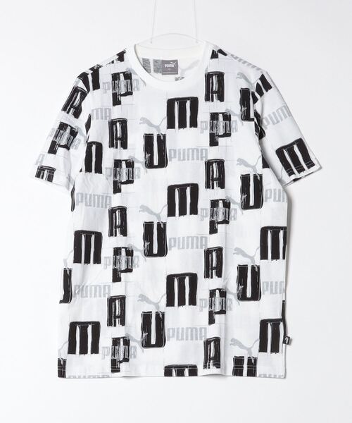 PUMA(プーマ)の「プーマ PUMA ESS+ LOGO LAB AOP Tシャツ_(Tシャツ/カットソー・メンズ・ホワイト/ブラック/レモンイエロー・S/M/L/LL/3L)」の2枚目の写真