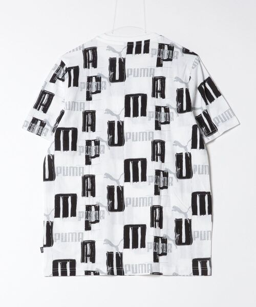 PUMA(プーマ)の「プーマ PUMA ESS+ LOGO LAB AOP Tシャツ_(Tシャツ/カットソー・メンズ・ホワイト/ブラック/レモンイエロー・S/M/L/LL/3L)」の4枚目の写真