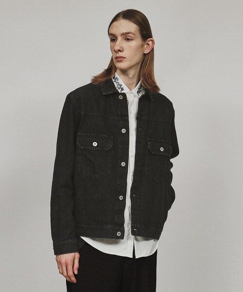 tk.TAKEO KIKUCHI(ティーケータケオキクチ)の「◆10ozデニムジャケット(デニムジャケット・メンズ・ブラック/ブルー系その他・02/03/04)」の1枚目の写真