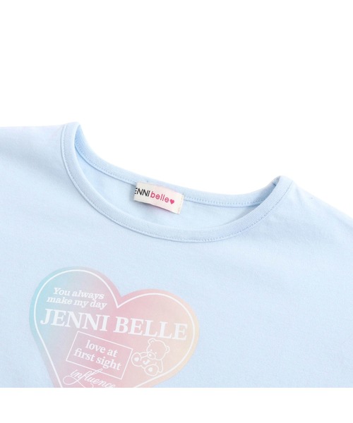 JENNI belle（ジェニィベル）の「【WEB限定】すそスピンドルショート丈Tシャツ（Tシャツ/カットソー・キッズ・サックスブルー/オフホワイト/ミント・130cm/140cm/150cm/120cm）」の15枚目の写真