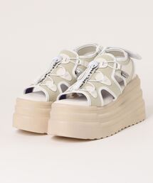 「YOSUKE/ヨースケ」厚底レースアップサンダル