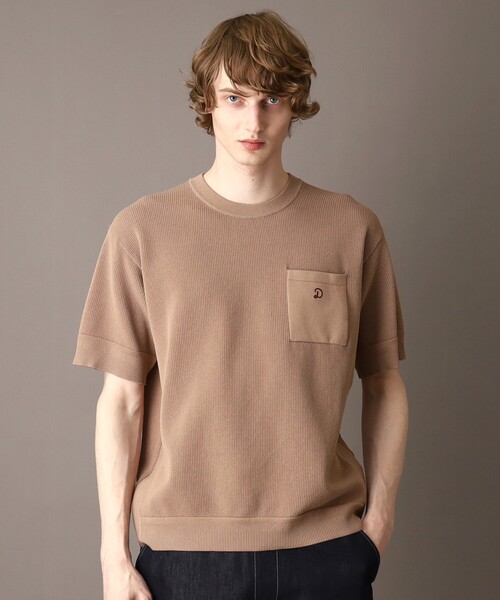 DRESSTERIOR（ドレステリア）の「ドライメッシュ コットンニット（ニット/セーター・メンズ・ブラック/ベージュ/ブルー系その他/ライトグレー/モスグリーン・90/91/92/94）」の4枚目の写真