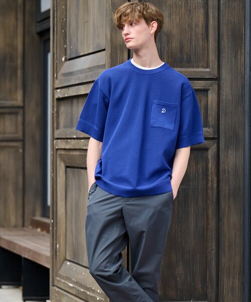 DRESSTERIOR（ドレステリア）の「ドライメッシュ コットンニット（ニット/セーター・メンズ・ブラック/ベージュ/ブルー系その他/ライトグレー/モスグリーン・90/91/92/94）」の8枚目の写真