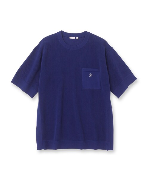 DRESSTERIOR（ドレステリア）の「ドライメッシュ コットンニット（ニット/セーター・メンズ・ブラック/ベージュ/ブルー系その他/ライトグレー/モスグリーン・90/91/92/94）」の6枚目の写真