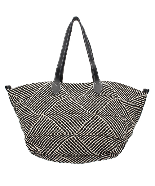 collex(コレックス)の「【5CHEERS】レザーハンドルトートバッグ(トートバッグ・レディース・ブラック・FREE)」の3枚目の写真