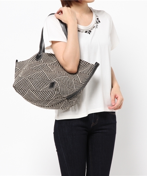 collex(コレックス)の「【5CHEERS】レザーハンドルトートバッグ(トートバッグ・レディース・ブラック・FREE)」の10枚目の写真