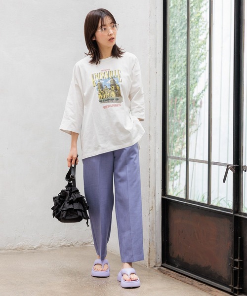 niko and...（ニコアンド）の「オリジナルニコモコトングサンダル（サンダル・レディース・ライトグリーン/ラベンダー/ベージュ/ブラック・LARGE/MEDIUM）」の16枚目の写真