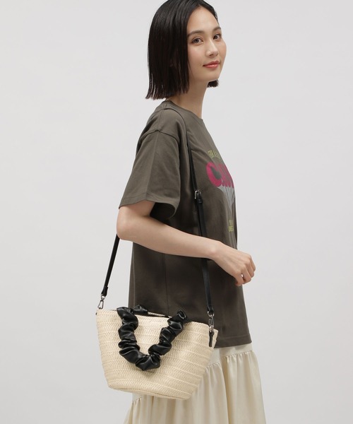 【SALE】2-WAY◆Blame Lilac レザーショッパー&ショルダー◆BK SALE】2-WAY◇Blame Lilac レザーショッパー&ショルダー◇BK
