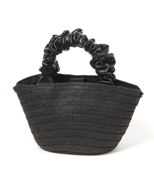 LAKOLE（ラコレ）の「2WAYペーパーギャザーバッグ / 996442（ショルダーバッグ・レディース・グレー/アイボリー/ブラック・FREE）」の6枚目の写真