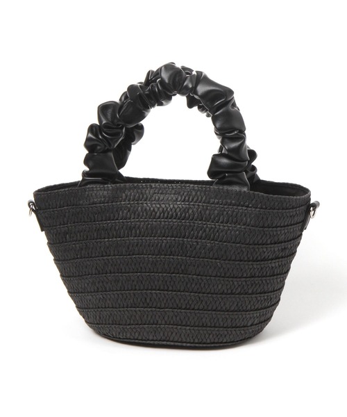 LAKOLE（ラコレ）の「2WAYペーパーギャザーバッグ / 996442（ショルダーバッグ・レディース・グレー/アイボリー/ブラック・FREE）」の8枚目の写真