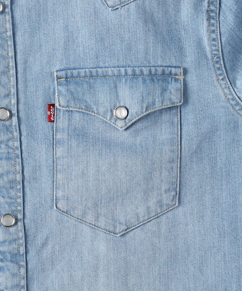 Levi's（リーバイス）の「【Levi's】スタンダードウエスタンシャツ（シャツ/ブラウス・メンズ・ライトインディゴブルー・L/M/S）」の5枚目の写真