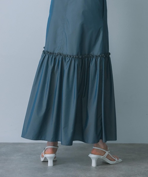 HEYUMM（ヘユム）の「ティアードキャミワンピース（ワンピース・レディース・チャコールグレー/アイボリー/ネイビー・ONE/S）」の21枚目の写真