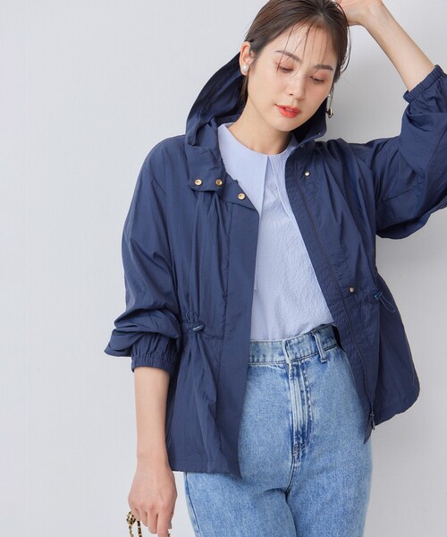 【セール】ギャザーフード パッカブルブルゾン（ブルゾン）｜組曲（クミキョク） 7,351円